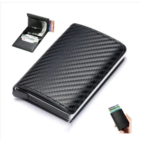 Carteira Masculina em Fibra de Carbono Porta-Cartões