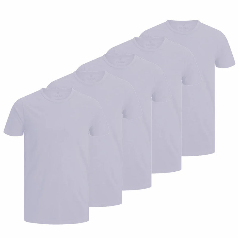 Kit 5 Camiseta Manga Curta em 100% Algodão ZAROC