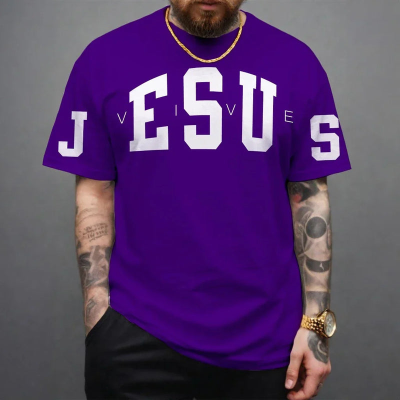Camiseta Jesus Oversized Streetwear Masculina Feminina camisa 100% Algodão