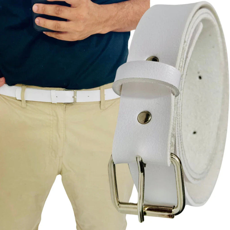 Cinto masculino plus size social basico em couro